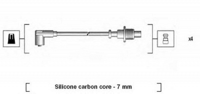 MAGNETI MARELLI 941085150567 -  Комплект проводов зажигания